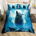 thumbnail image 1 of Funda Nórdica Niños Luna y Árboles Juego de Cama para Niños Adolescentes 5 PCs Cool, 1 of 5