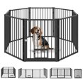 thumbnail image 1 of PawHut 8 Panels Dog Playpen Pet Playpen Dog Fence Puppy Pen with Door, 30"H, 1 of 10