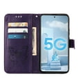 thumbnail image 3 of Galaxy A71 (5G) Phone Case, Dteck Embossed Butterfly PU Leather Wallet Foilo Case Stand Protective Cover with Hand Strap [Built-in card slots/money pocket] for Samsung Galaxy A71 5G, Purple, 3 of 5