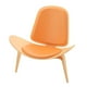 thumbnail image 3 of Silla de concha Hugo Muebles en miniatura juguete para juego de imitación Naranja, 3 of 10
