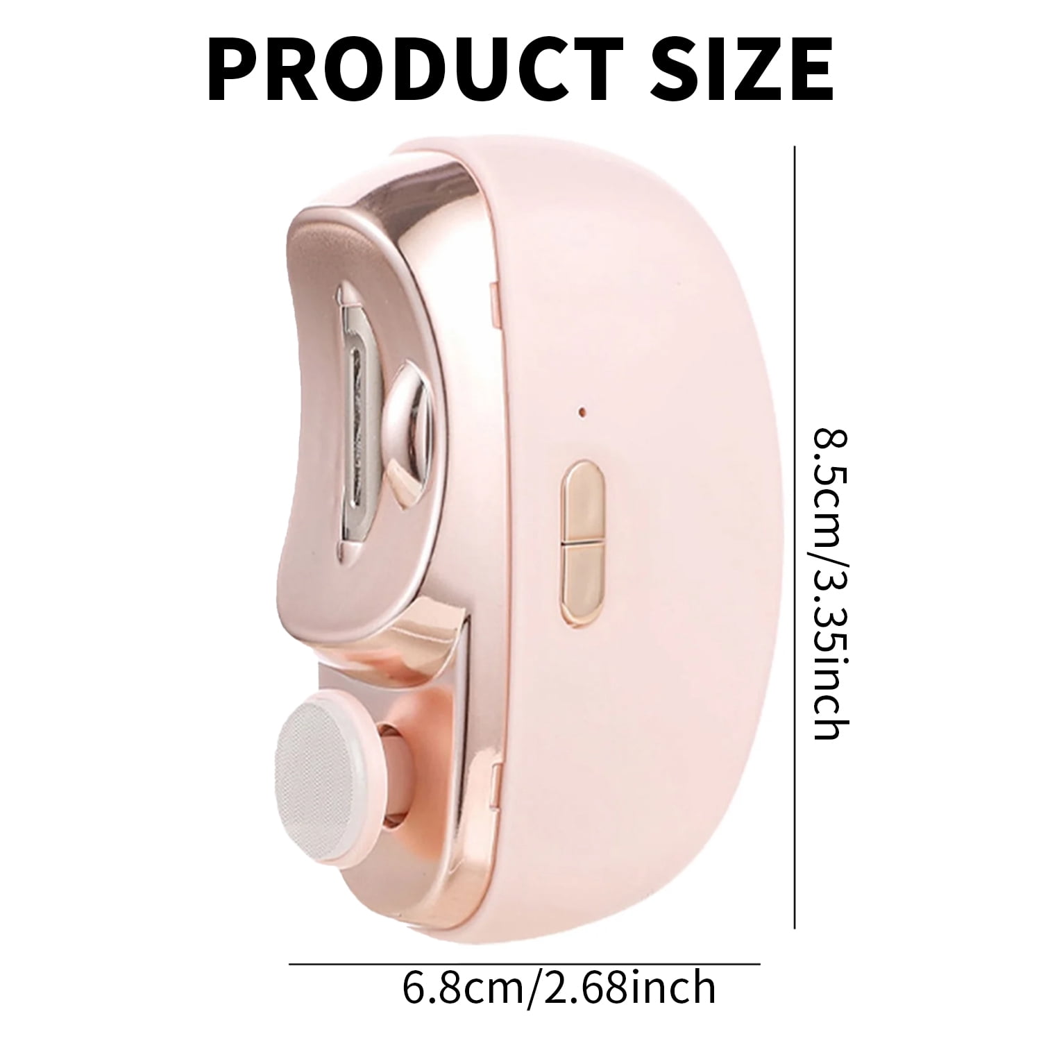 SONGSUN 2 in 1 Electric Nail Clippers for Seniors Nail Trimmer Automatic Nail Clipper with Polishing and Light for Senior Adults Students Baby, Pink