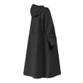 thumbnail image 1 of Poncho impermeable para motocicleta, cortavientos largo con capucha, chaqueta impermeable Negro M, 1 of 9