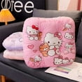 thumbnail image 4 of Sanrio Hellokitty Plush Seat Cushions Kuromi Melody Kitty Office Chair Sofa Mat Futon Mat Tatami Floor Home Classroom Relax Gift, 4 of 9