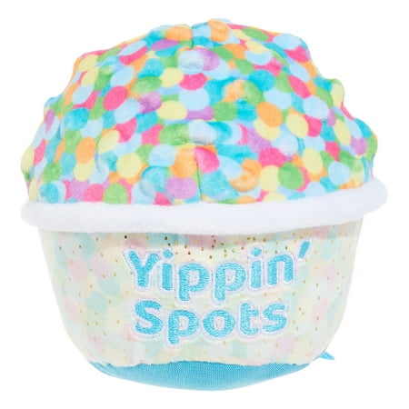 BARK Yippin' Spots Ice Cream Plush Medium Dog Toy