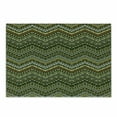 thumbnail image 1 of Zambia Cutting Board, Style Chevron Pattern Ornament Design, Decorative Tempered Glass Cutting and Serving Board, Small Size, Pale Caramel Yellow, by Ambesonne, 1 of 1
