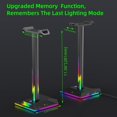 thumbnail image 3 of Soporte para auriculares para juegos RGB ABS Ehuebsd Soporte para suspensión de auriculares Audífonos USB, 3 of 4