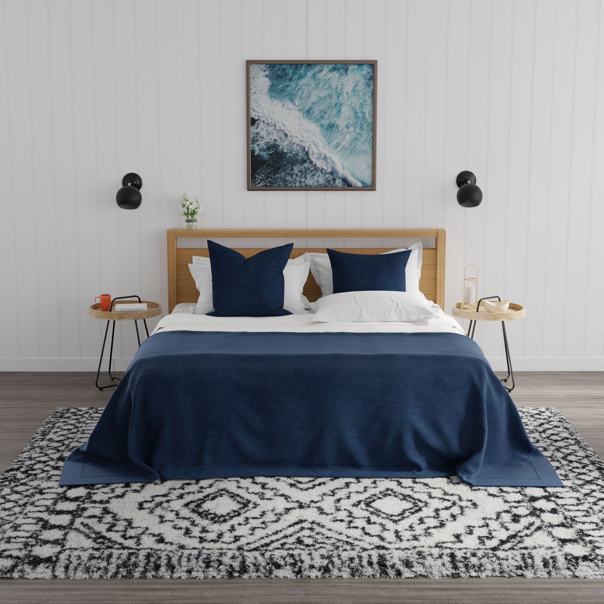Mason Brooks Indigo Shag CG30A Transitional Geometric 2'6" X 4' Area Rug