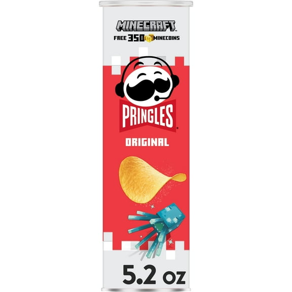 Pringles Original Potato Crisps Chips, Lunch Snacks, 5.2  oz