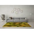thumbnail image 3 of Ahgly Company Machine Washable Indoor Rectangle Abstract Yellow Modern Area Rugs, 2' x 3', 3 of 4