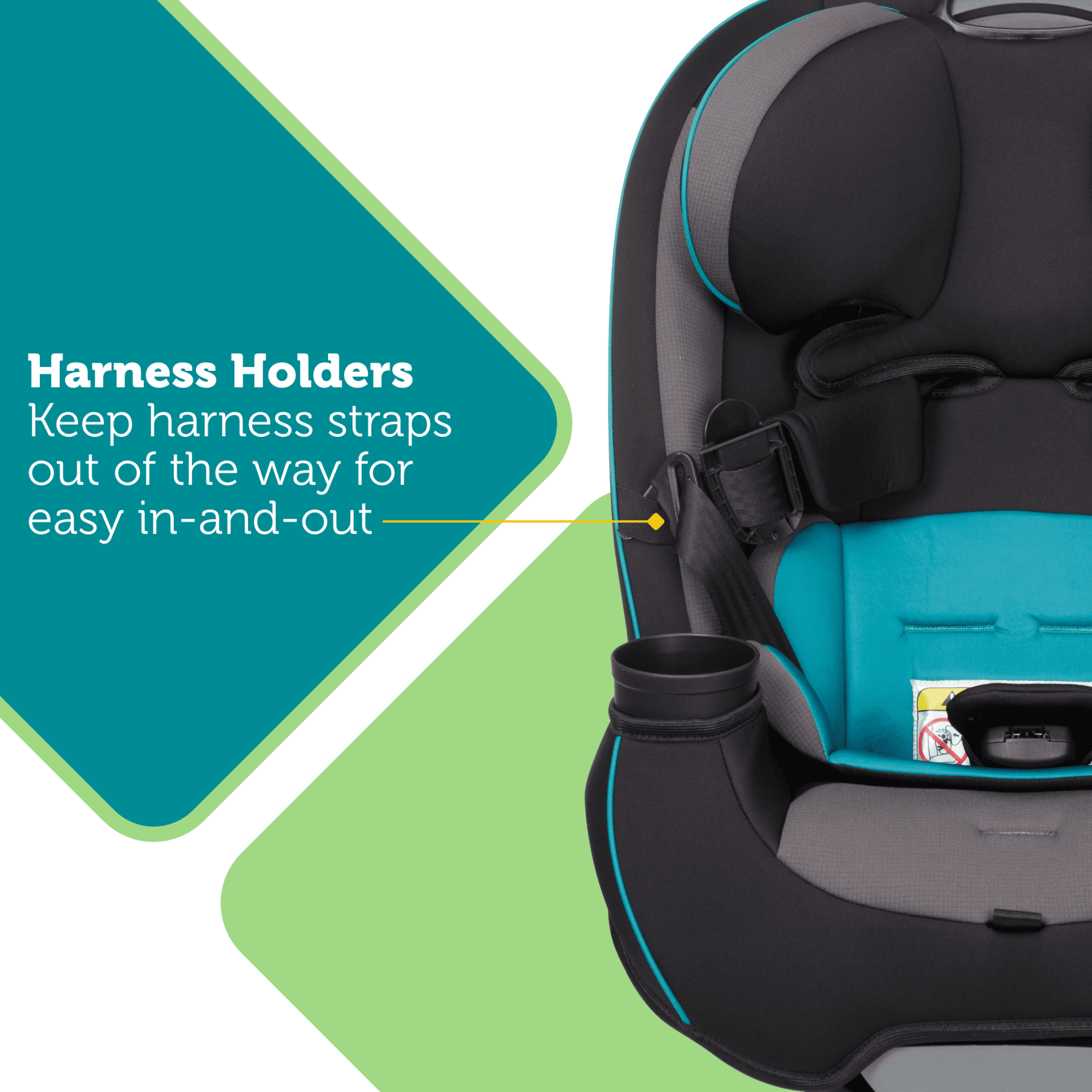 Safety 1st Grow and Go All-in-One Slim Convertible Car Seat Rear Facing, (5-40 lbs), Forward Facing (30–65 lbs), High Back Booster Seat (40-100 lbs.), Black Phantom