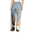 thumbnail image 3 of Junzan Elephant Giraffe Women'S Pajama Pants Drawstring Comfy Sleep Bottoms With Pockets, 3 of 9