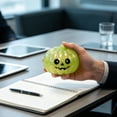 thumbnail image 5 of Kumdkdwn Mini Halloween Pumpkin Decoration, Cute Plastic Tabletop Ornament with Playful Face, 3.94x3.15x2.36in Small Fall Harvest Accent for Home Party Decor, Shelf, Desk Display, 5 of 6