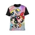 thumbnail image 3 of The Powerpuff Girls Shirts Men's Short Sleeve Printed T-Shirt Graphic Comfortable Tee Tops Summer Blouse L, 3 of 5
