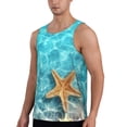 thumbnail image 2 of Pofeuu Starfish And Seashell On The Beach 1 Print Men's Workout Tank Tops Sleeveless Muscle Gym Shirt Quick Dry-Medium, 2 of 7