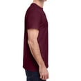 thumbnail image 2 of Jnriver Men's Short Sleeve Lightweight Heavy Cotton T-Shirt Regular-Fit Crewneck Tee for Casual Wear Gym Workout Summer Outfit - Maroon - M, 2 of 3