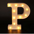 thumbnail image 1 of Decorative Letters Alphabet Letter LED Lights Luminous Number Lamp Decoration Battery Night Light Party Baby Bedroom Decoration, 1 of 5