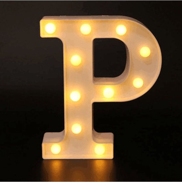 Decorative Letters Alphabet Letter LED Lights Luminous Number Lamp Decoration Battery Night Light Party Baby Bedroom Decoration