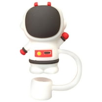 Gnmfd Silicone Straw Cover Cap, Anti Dust Leak Proof Straw Plug for 6-8mm Straws, Creative Reusable Drinking Cup Lid for Outdoor Party Travel Beverage Cups