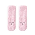 thumbnail image 2 of Jusqu'à 10$ Bas Roses Femmes Automne et Hiver Chaussettes Chaudes Maison Mignonnes Laine Plus Velours Épaissies Chaussettes de Sol Bas, 2 of 3
