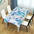 thumbnail image 7 of GZHJMY Cute Seahorse Square Tablecloth, Waterproof Stain Wrinkle Resistant Washable Polyester Table Cover for Picnic Dinner Holiday Kitchen Party Decor, 60 x 60 in Home Decor, 7 of 7