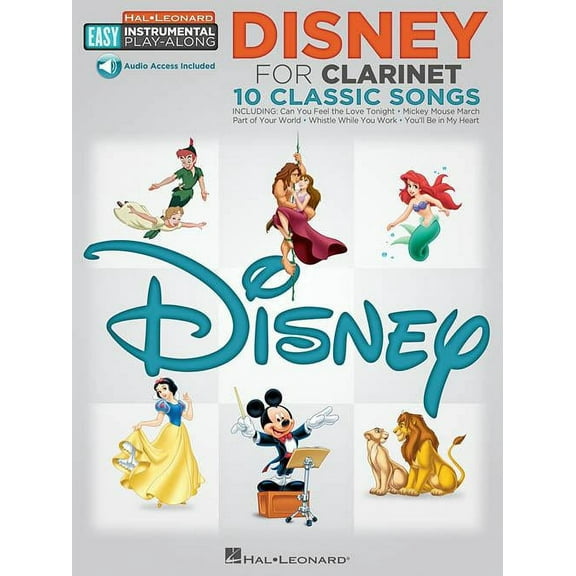 Disney - 10 Classic Songs: Easy Instrumental Play-Along - Clarinet (Paperback) by Hal Leonard Publishing Corporation