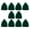 Green, variant on 10 Pcs Small Dices Pouch Drawstring Bag Velvets Jewelry Bag Tarot Rune Bag