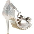 thumbnail image 5 of Forever Link Alina-64 Rhinestone Glitter TStrap Bow Detail Formal Heel, 5 of 7