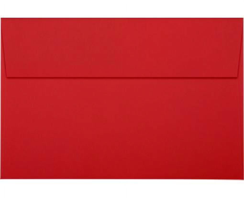 LUXPaper A9 Invitation Envelope, (5 3/4 x 8 3/4), Ruby Red, 50/Pack