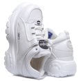 thumbnail image 4 of Buffalo 1339-14 2.0 Women's Low Top Lace Up Leather Platform Sneakers In White Size 10, 4 of 6