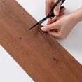 thumbnail image 4 of 10Pc Self-Adhesive Wood Planks Wood Grain Peel And Stick Tile For Kitchen,Pvc (H), 4 of 9