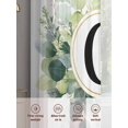 thumbnail image 6 of Sheer Curtains 96 Inches Long 2 Panels, Letters C on Eucalyptus Leaves Rod Pocket Curtain Voile Draperies, Spring Farm Plant Light Filtering Window Treatment for Living Room Kitchen Bedroom, 6 of 8