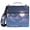 Sky with Clouds and Full Moon, variant on 3 Ring Zipper Binder with Shoulder Strap Waterproof Trapper Keeper 2 Inch D-Ring 500 Sheets Capacity, Bunny Ears Flower