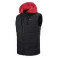 thumbnail image 5 of ZCFZJW Heated Vest for Men, Winter Hooded Heated Vests Outerwear for Men, Lightweight USB Electric Heated Clothing Vest with Dual Control 15 Heating Zones(Battery Pack Not Included) Red XXXL, 5 of 6
