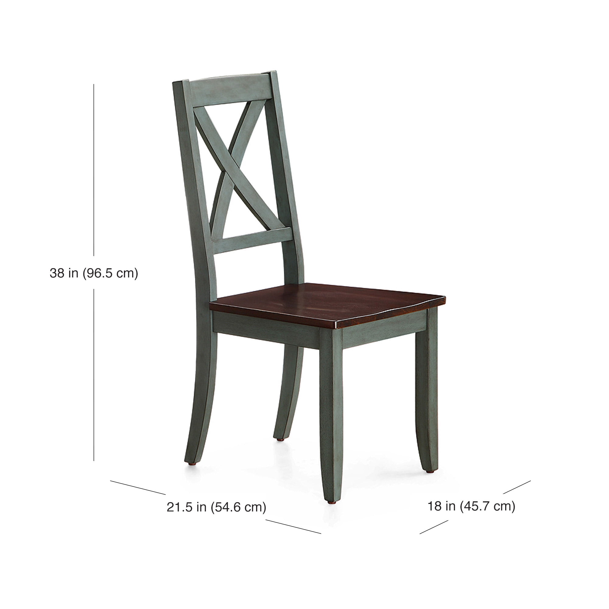Better Homes & Gardens Maddox Crossing Dining Chair, Blue, Set of 2