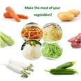 thumbnail image 3 of 1 pieza de rallador de verduras con embudo en espiral de acero inoxidable ABS, cortador de zanahorias y pepinos, cortador de hojas en espiral para verduras, 3 of 5