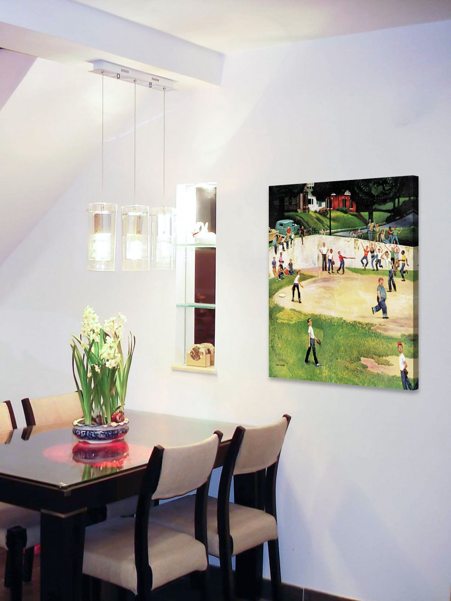 Marmont Hill Sandlot Homerun by John Falter Painting Print on Canvas
