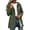 Army Green B, variant on Long Wind Breaker Jacket Womens Hooded Lightweight Waterproof Jackets Outdoor Travel Rain Coat with Pockets Black C XXL