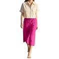 thumbnail image 5 of iHPH7 Womens Summer Bermuda Linen Shorts Knee Length Lightweight Summer Casual Beach Shorts with Pockets Women Casual Summer (S-5XL), 5 of 9