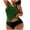 Green, variant on Feancey Plus Size Tankini Sets for Women Side Ruched Swim Tank Top with Shorts Two Piece Set Summer Casual Beach Vacation Bathing Suits Green 3XL
