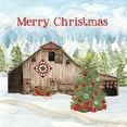 thumbnail image 2 of Reed, Tara 15x15 White Modern Wood Framed Museum Art Print Titled - Christmas Barn II, 2 of 4