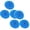 Blue*6, variant on 3 Pcs Plastic Mesh Scouring Pads, Plastic Dish Scrubbers for Dishes Plastic Pot Round Scrubber Scouring Pad Dish Scourers, Poly Mesh Scouring Dish Pads for Kitchen Cleaning