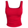 thumbnail image 4 of Endives Women's Tanks Top Square Neck Sleeveless Tops Double Lined Deep Back Top Bodycon Summer Going Out Top Tank Tops for Women XS, 4 of 5