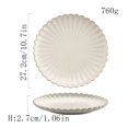 thumbnail image 2 of Ceramic Plate Household White Tableware Restaurant Kitchen Round Dining Plate Dinner Salad Dessert Plate Solid Color Deep Dish Plate Flat Plate, 2 of 5
