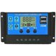 thumbnail image 1 of 100A Solar Charge Controller, Solar Panel Battery Intelligent Regulator with Dual USB Port, Multi-Fu, 1 of 5