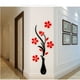 thumbnail image 2 of Murales de pared de jarrón 3D para sala de estar, dormitorio, sofá, telón de fondo, fondo de pared de TV, pegatinas de originalidad, regalo, calcomanías de pared DIY, decoración de pared, rojo, 60*15, 2 of 5