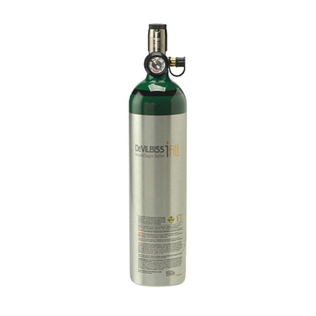 Drive Medical DeVilbiss iFill D Cylinders with Continuous Flow Oxygen Cylinder, 1