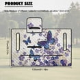 thumbnail image 7 of SEANATIVE Golf Cart Seat Covers with 4 Front Pockets, Fits for EZGO, Yamaha, Club Car, 2 Person Seats Golf Cart Accessories, Washable, 51.2 x 30.3 Inches, Butterfly Flower Violet Cream White, 7 of 7