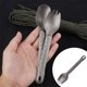thumbnail image 4 of y tenedor de Vajilla de camping liviana para utensilios de shamjiam Vajilla de senderismo, 4 of 5