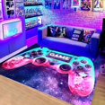 thumbnail image 1 of Modern Bedroom Rug Gamer 3D Controller Teen Boy Living Room Carpet Non-Slip Graffiti Game Console Decor 80 x 120 cm-Neon Sets-3, 1 of 4