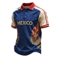 thumbnail image 3 of 2026 New Mexico Soccer Jersey Men, Mexican Jersey Soccer T-Shirt, Jersey De Mexico Polo Collar Short Sleeve Football Shirt, Athletic Training Uniform for Adult, 3 of 5